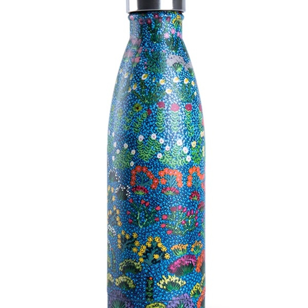Water bottle stainless steel Australian Aboriginal colorful boho design NWT
